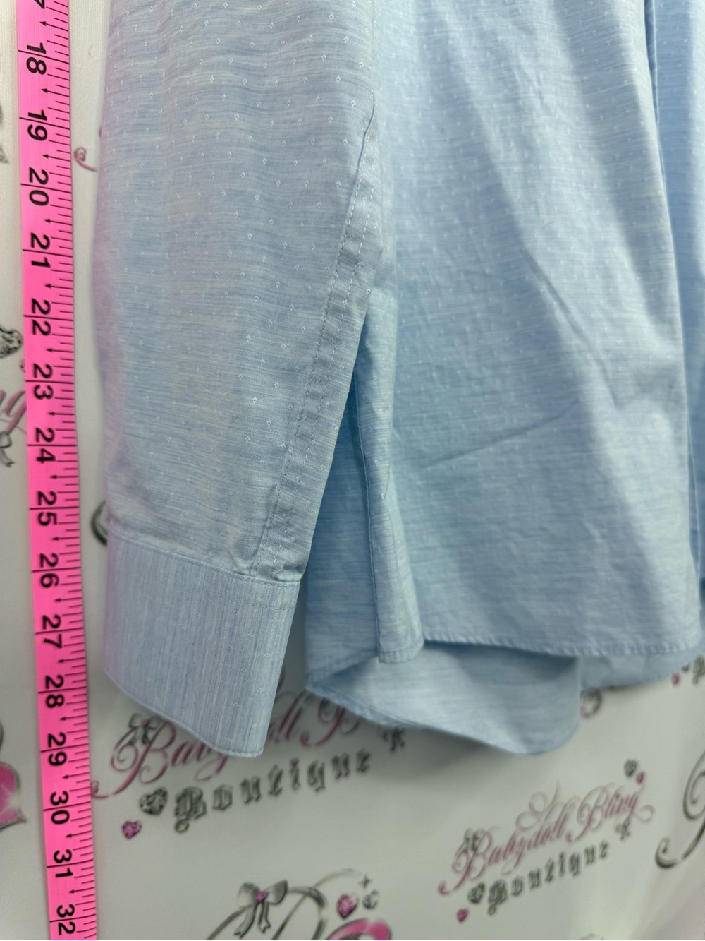 G2000 Men's Light Blue Button-Down Dress Shirt - Classic Fit - Picture 3 of 11